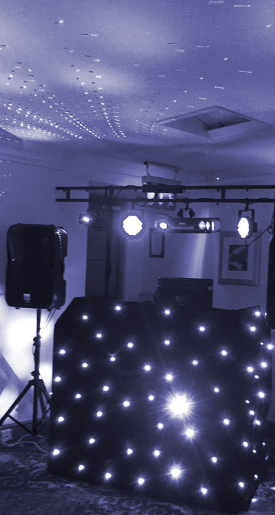 equipment disco set up